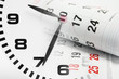 Calendar Pages and Clock Calendar Pages and Clock