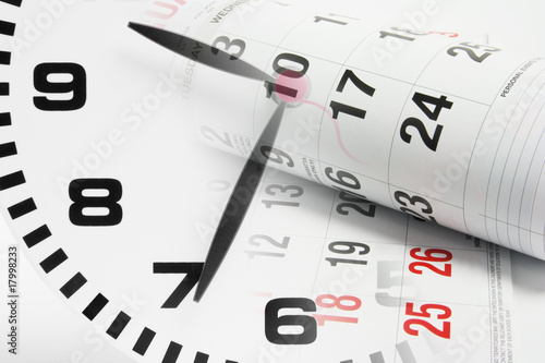 Foto: Calendar Pages and Clock Calendar Pages and Clock