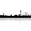 Vektor: Düsseldorf Panorama Düsseldorf Panorama