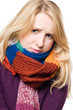 sick beauty young woman in a scarf sick beauty young woman in a scarf