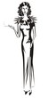 Girl in evening dress