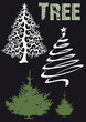 vector illustration christmas trees vector illustration christmas trees