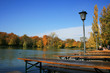 Foto: Im Biergarten im Herbst Im Biergarten im Herbst