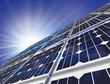 Solar Panel Against Blue Sky