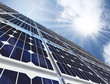 Solar Panel Against Blue Sky
