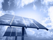 Solar Panel Against Blue Sky