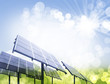 Solar Panel Against Blue Sky