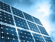 Solar Panel Against Blue Sky