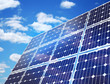 Solar Panel Against Blue Sky