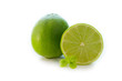 lima natural, frutas y cítricos aislados