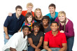 Image : Group of multi-racial college students