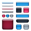Glossy buttons and bars