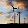 Windmill at sunset