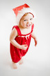 joyfull little girl in a red dress running joyfull little girl in a red dress running