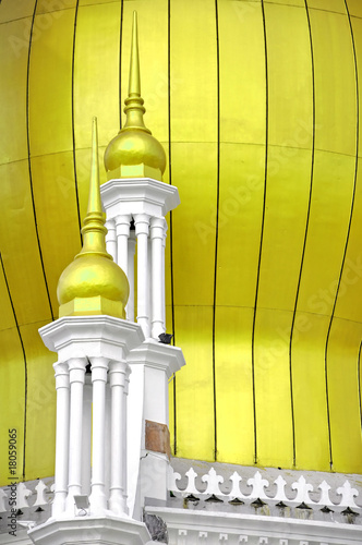 Mosque golden dome close up Mosque golden dome close up