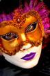 traditional Venice mask with colorful decoration
