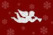 Weihnachtskarte Engel Rot Weihnachtskarte Engel Rot
