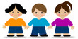 Kids holding hands
