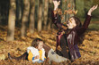 Mother and her baby girl in the park Mother and her baby girl in the park