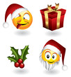 Christmas emoticons and elements Christmas emoticons and elements