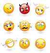 Various emoticons