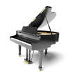 black piano