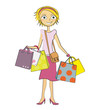 femme shopping