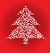 Christmas fur tree. Vector. Christmas fur tree. Vector.