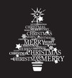 christma tree B&W