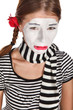 Sad mime portrait Sad mime portrait