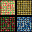Set of four seamless christmas backgrounds