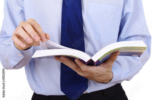 Mann mit Buch Mann mit Buch