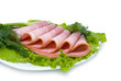 sliced pork with greens