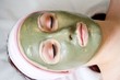 Beautiful woman with mask