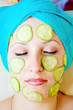Beautiful woman with mask
