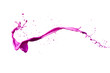 pink color splashing