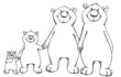 Bär, Bären, Familie, Bear, Vater, Mutter, Kind, Sohn, Tochter