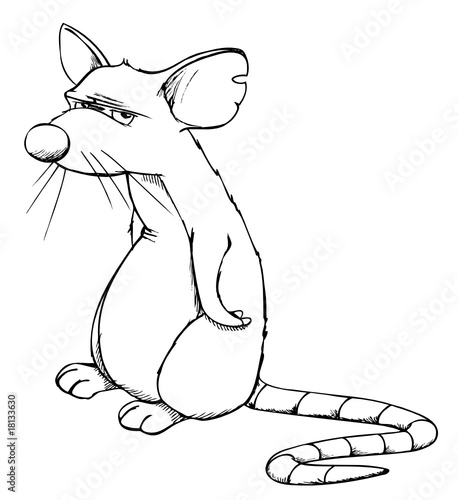Ratte, Maus, Rat, depressiv, mürrisch, sauer, böse Ratte, Maus, Rat, depressiv, mürrisch, sauer, böse