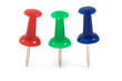 Push pin on isolated