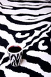 Zebra Cup On Zebra Carpet