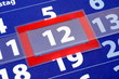 red and blue calendar