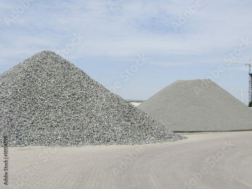 Photo: Piles of gravel Piles of gravel