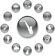 Set buttons. Music