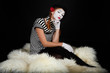 Portrait of a mime girl Portrait of a mime girl