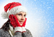 winter portrait of a smiling woman