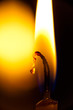 Fire burning in Candle - extremely closeup