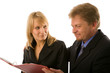 Photo: closeup portrait of young business people closeup portrait of young business people