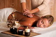 professional masseur doing massage of female back professional masseur doing massage of female back