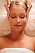 massaging temples for young beautiful female