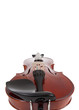 Violin on a white with copy space